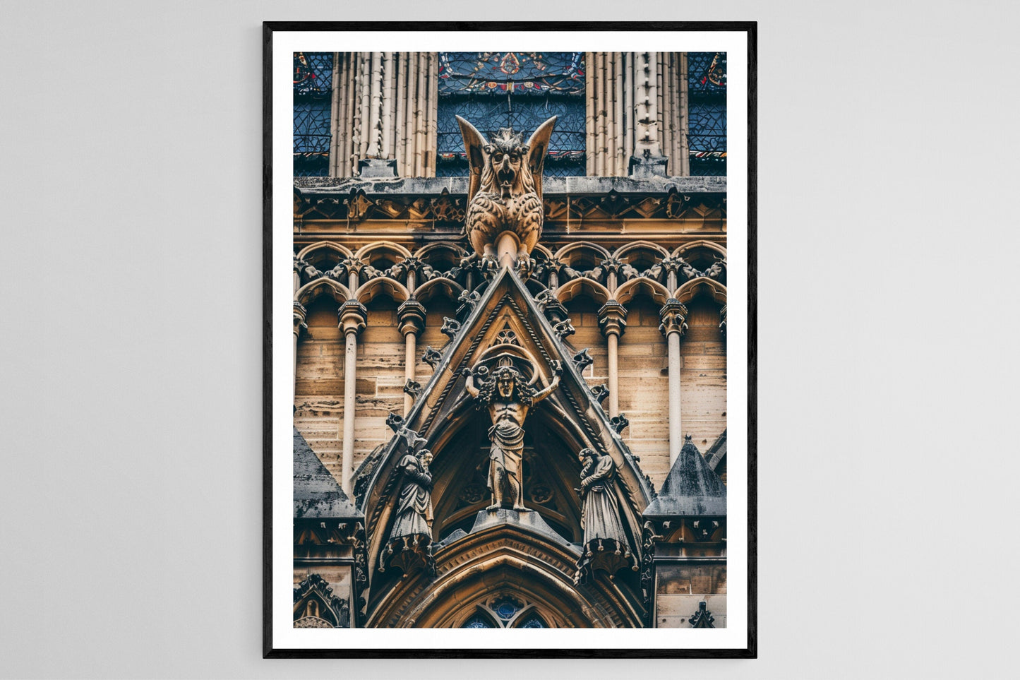 Affiche Notre-Dame – Poster Architecture parisienne vintage élégante