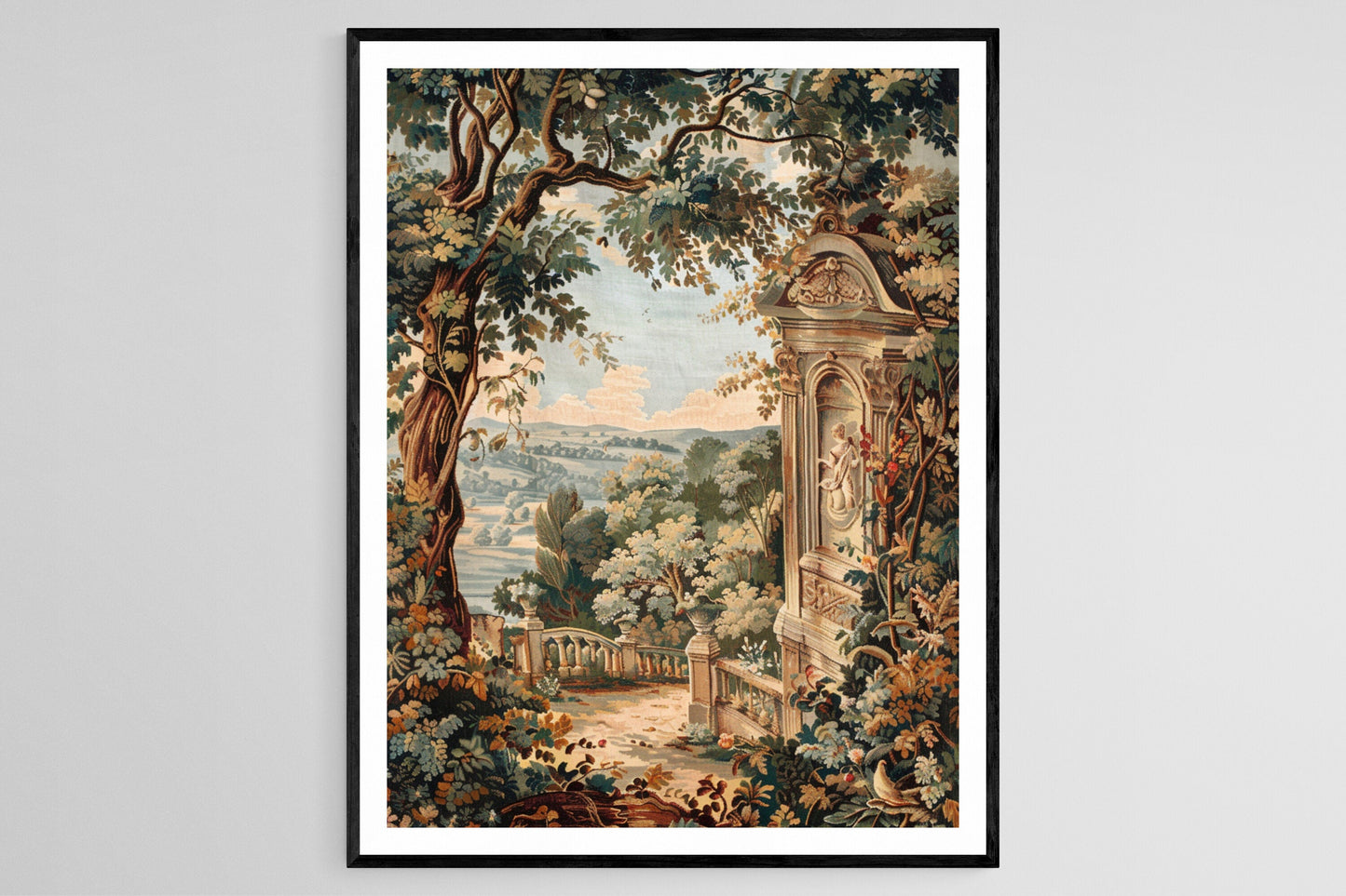 Affiche Tapisserie Aubusson – Poster Art Décor Élégant Français