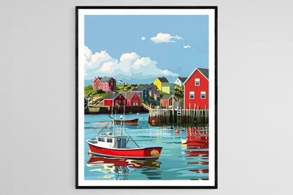 Affiche Halifax – Poster Art Ville sur Papier Mat