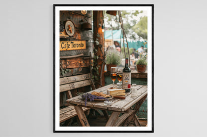 Affiche Toronto Café – Art mural vibrant de la ville (300 DPI)