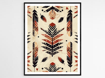 Affiche Art Navajo Traditionnelle – Impression Murale Vibrante et Culturelle