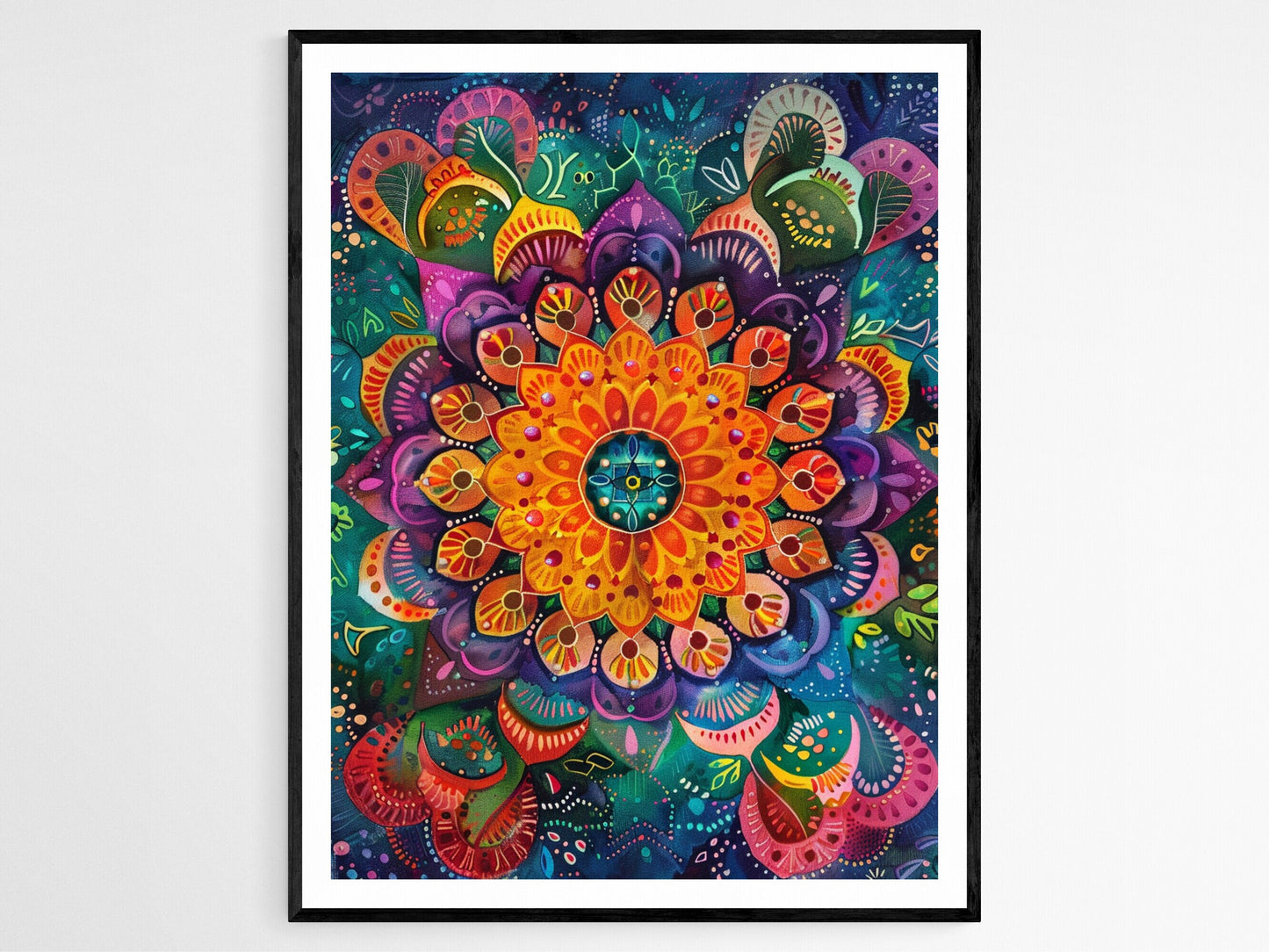 Affiche Mandala Vivid – Poster Art Apaisante pour Décor Intérieur