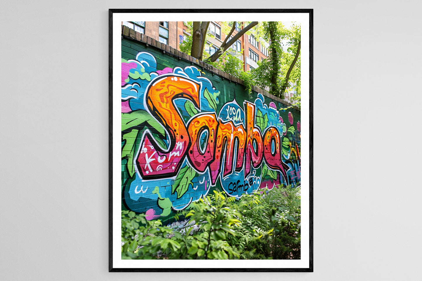 Affiche Graffiti Samba – Poster Énergique et Coloré pour Mur
