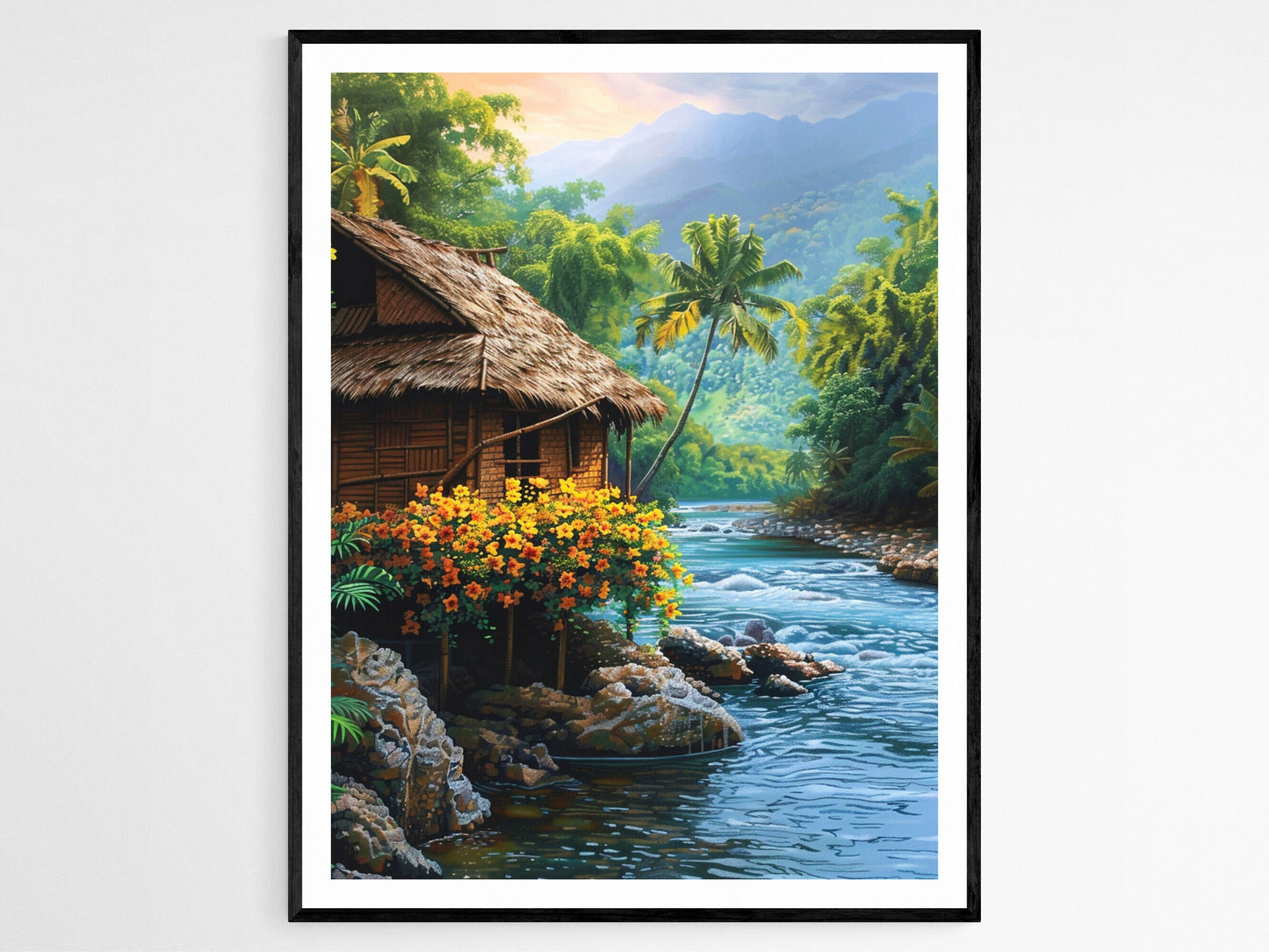 Affiche Bahay Kubo – Poster Scène Champêtre Filipine