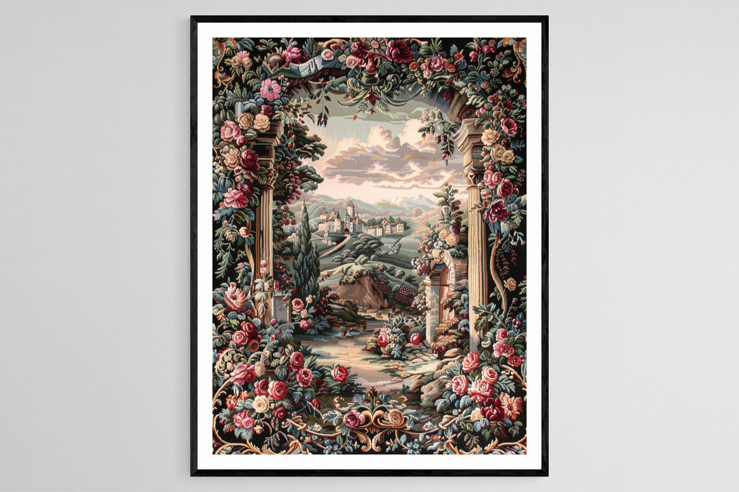 Affiche Tapisserie Gobelin – Art Murale Élégant en Broderie Artisanale