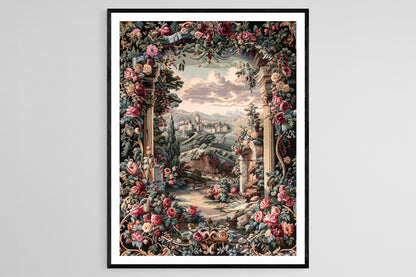 Affiche Tapisserie Gobelin – Art Murale Élégant en Broderie Artisanale