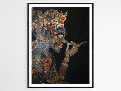 Affiche Wayang Kulit Intricate – Œuvre Javanaise Authentique pour votre salon