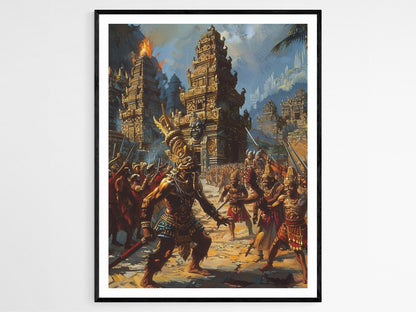 Affiche Empire Majapahit – Impression Art Décor Historique Asie du Sud-Est