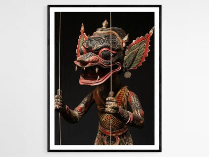 Affiche Wayang Golek : Impression d'Art des Marionnettes Indonésiennes