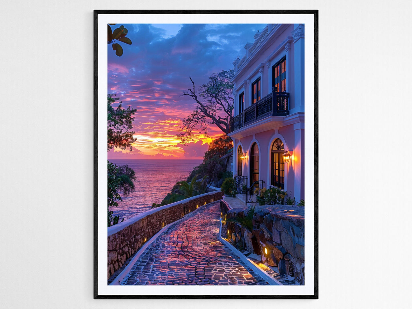 Affiche La Fortaleza, Puerto Rico – Illustration de la Maison du Gouverneur