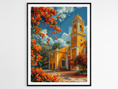 Affiche Ponce Porto Rico – Poster Aquarelle de la Ville Historique