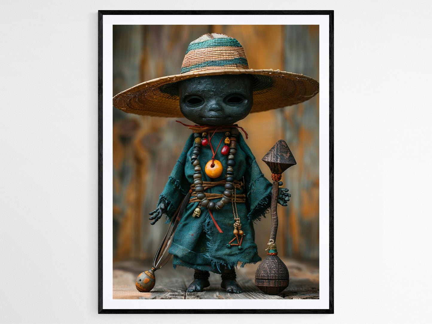 Affiche Elegua – Illustration religieuse afro-cubaine en art imprimé