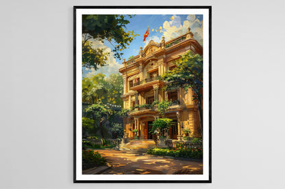 Affiche Élégance Opéra de Hanoï – Poster Chef-d'œuvre Culturel au Cœur de la Ville