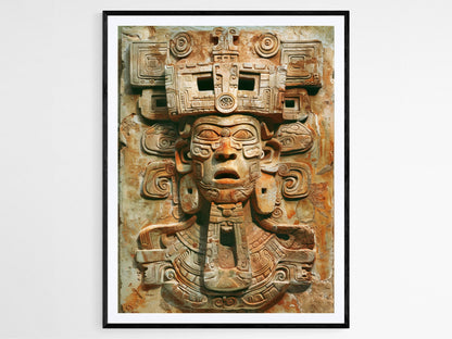 Affiche Art Maya – Hiéroglyphes Anciens, Décor Éducatif