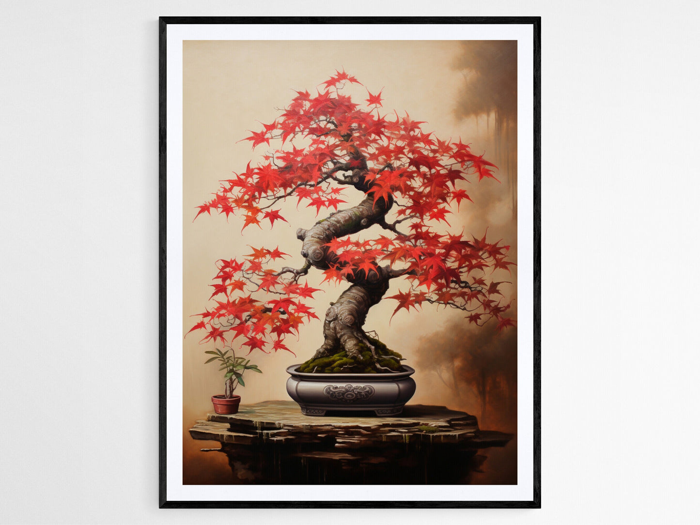 Affiche Bonsai Érable – Poster Décor Zen Japonais pour Mur