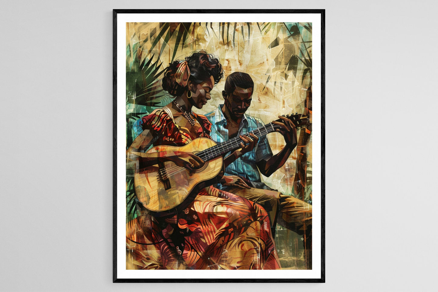 Affiche Afro Brésilienne – Art Culturel pour Décor de Salon