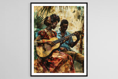 Affiche Afro Brésilienne – Art Culturel pour Décor de Salon