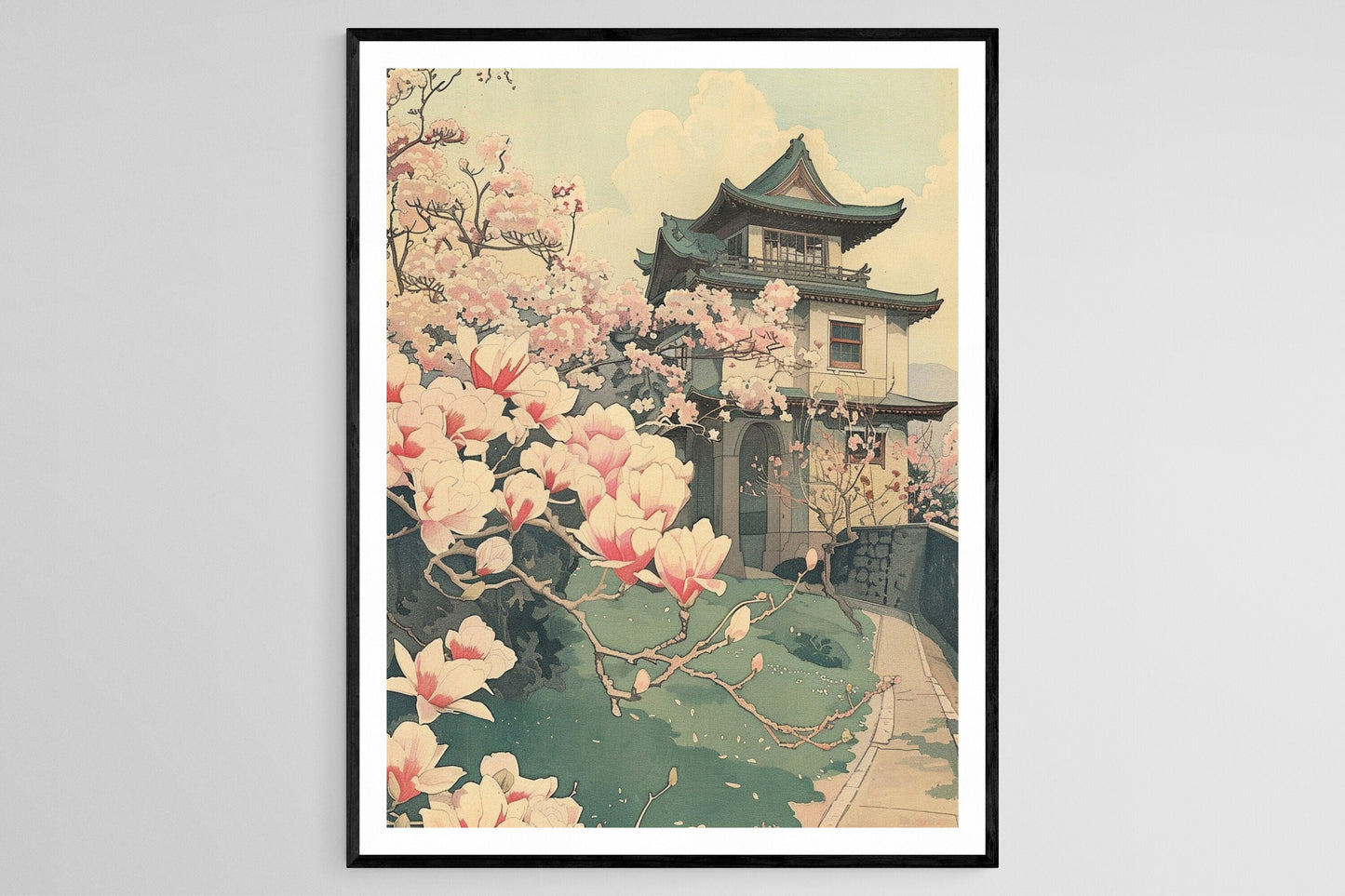 Affiche Sérénité d'Automne – Poster Paysage Style Toshi Yoshida