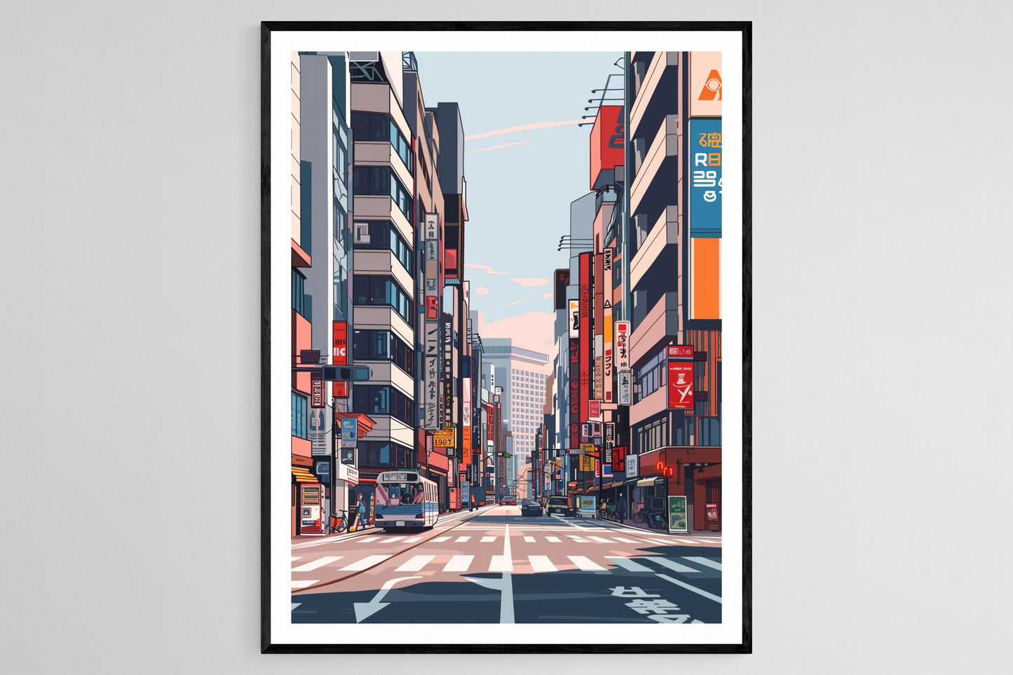 Affiche Akihabara – Poster Giclée de Ville Éclatante du Japon