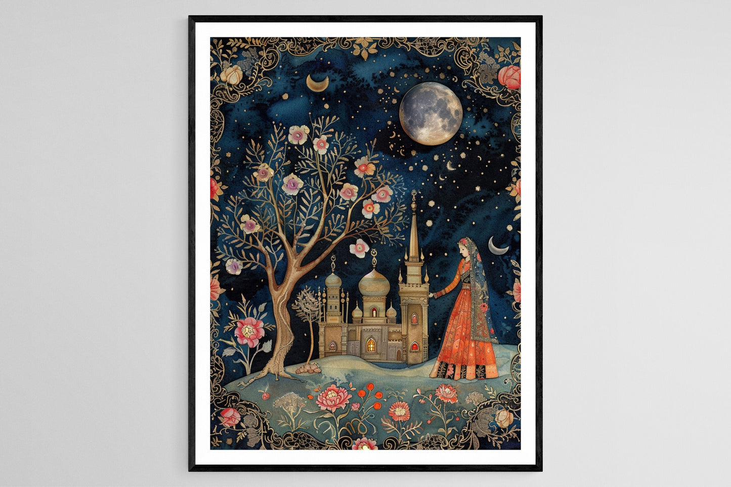 Affiche Miniature Palekh – Imprimé Giclée, Art Russe Exquis