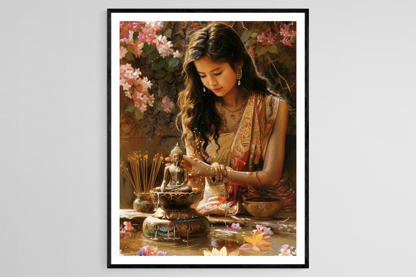 Affiche Songkran – Art Print Célébration du Nouvel An Thaïlandais