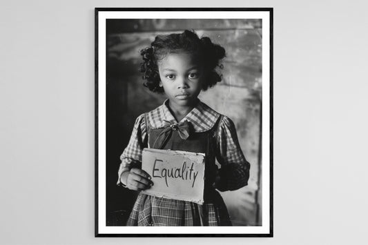 Affiche Droits Civiques – Poster Vintage Égalité et Justice