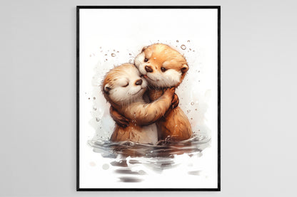 Affiche Otarie Charmante – Poster Éducatif mignon pour Enfants