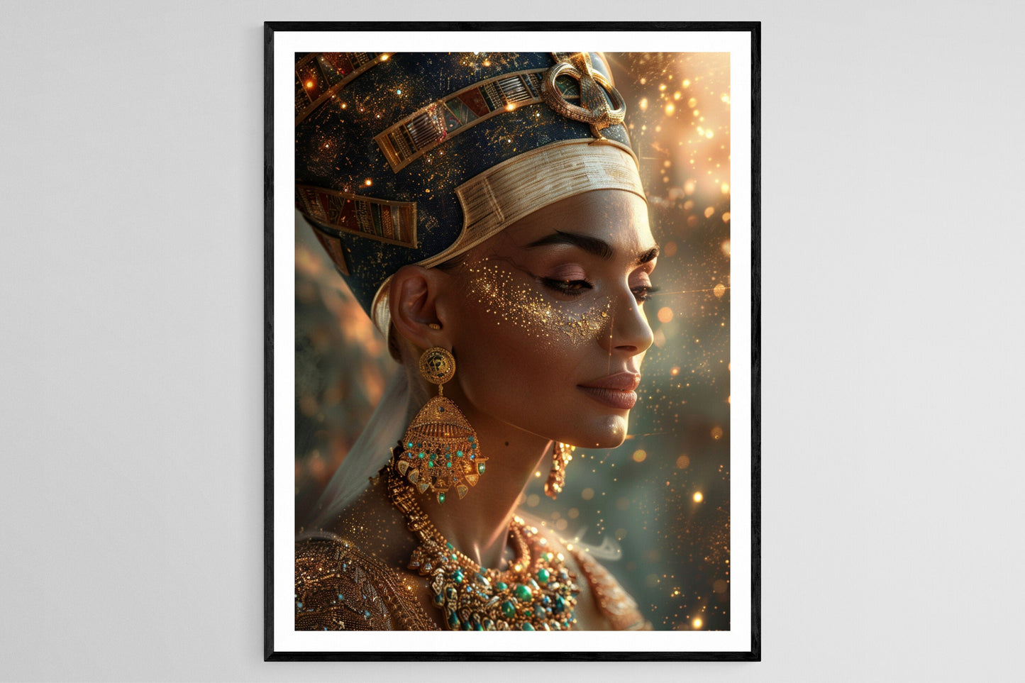 Affiche Nefertiti Moderne – Fusion de Tradition et Contemporain