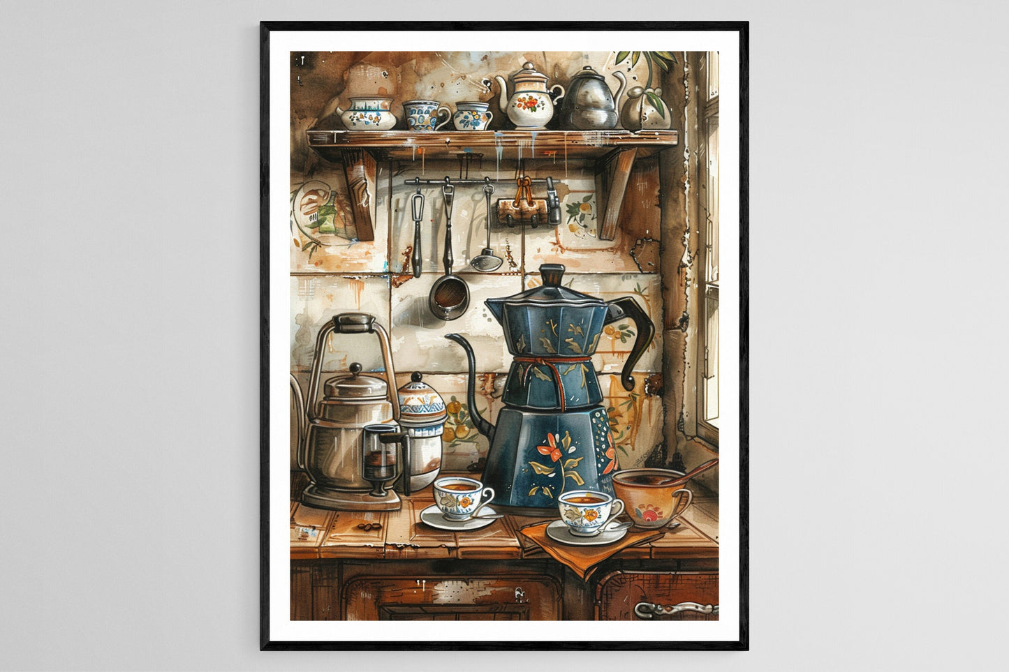 Affiche Matin Tranquille – Poster 'Cafecito Mañanero' de Culture Cubaine