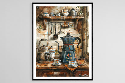 Affiche Matin Tranquille – Poster 'Cafecito Mañanero' de Culture Cubaine