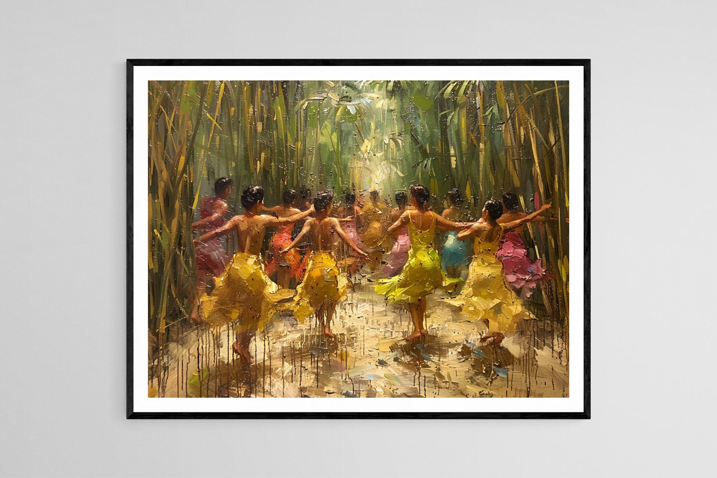 Affiche Tinikling – Poster Art du Danse Philippine Capturant la Joie