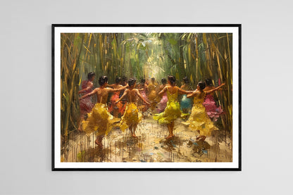 Affiche Tinikling – Poster Art du Danse Philippine Capturant la Joie