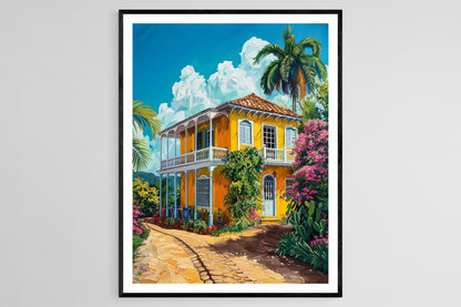 Affiche Trinidad et Tobago – Impression artistique, déco île chic