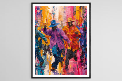 Affiche Bomba et Plena – Art de la danse portoricaine dynamique