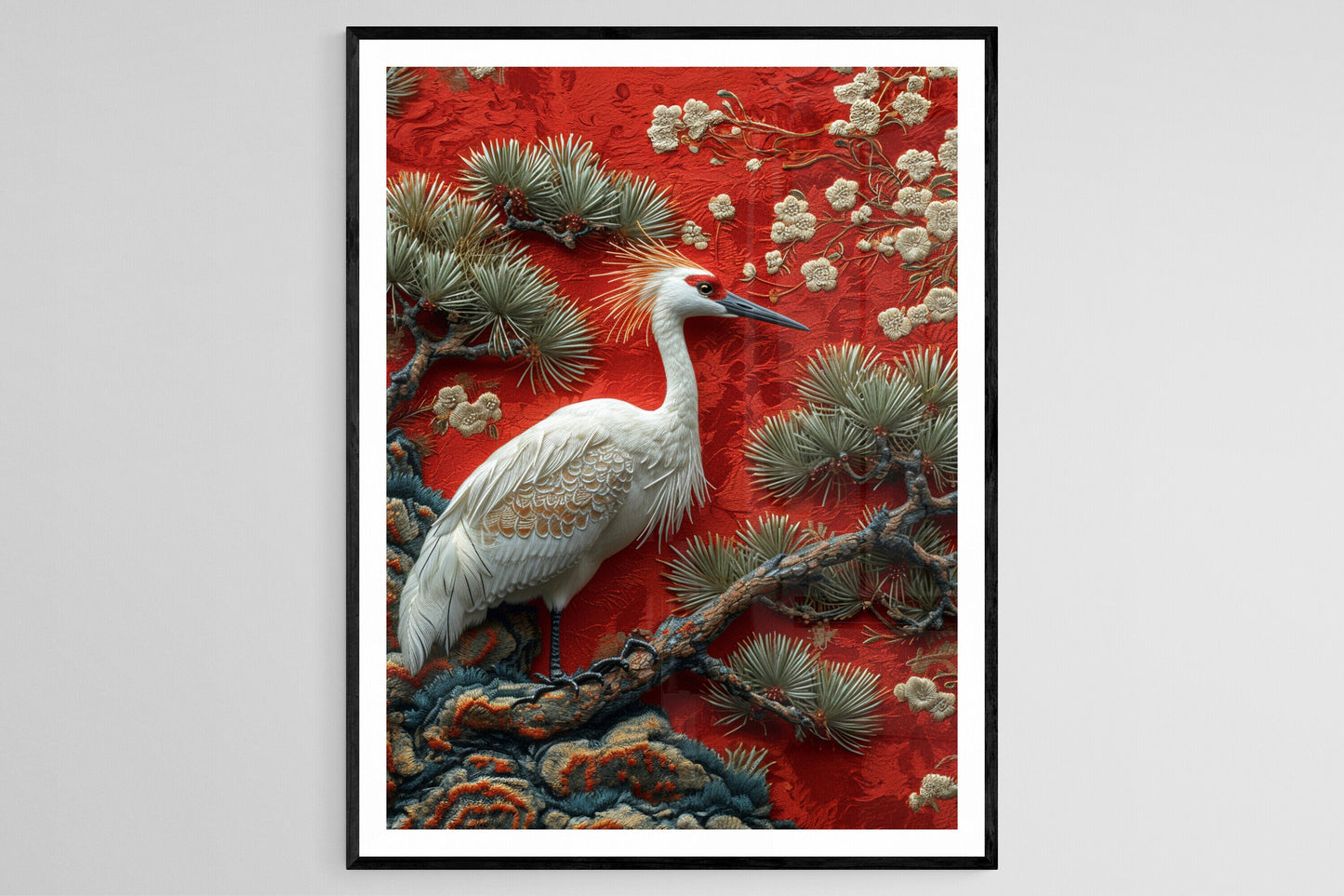 Affiche Grue Japonaise – Poster Art Traditionnel Asiatique pour Décor