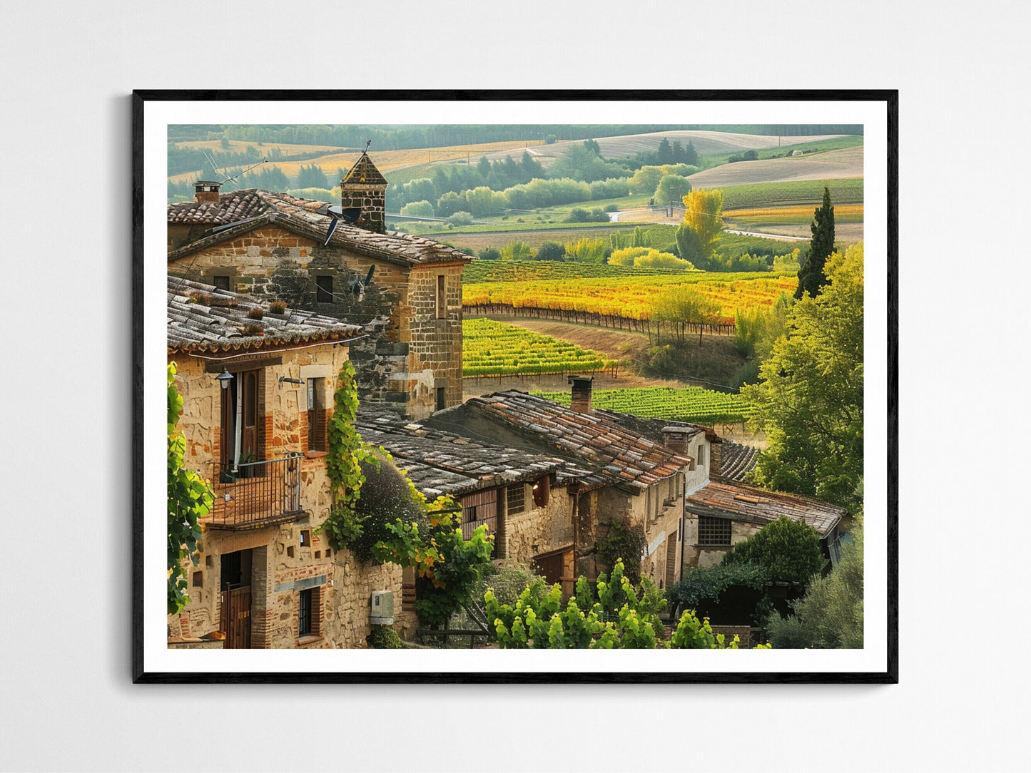Affiche Vignoble Espagnol – Poster Décor Mural Paysage Élégant
