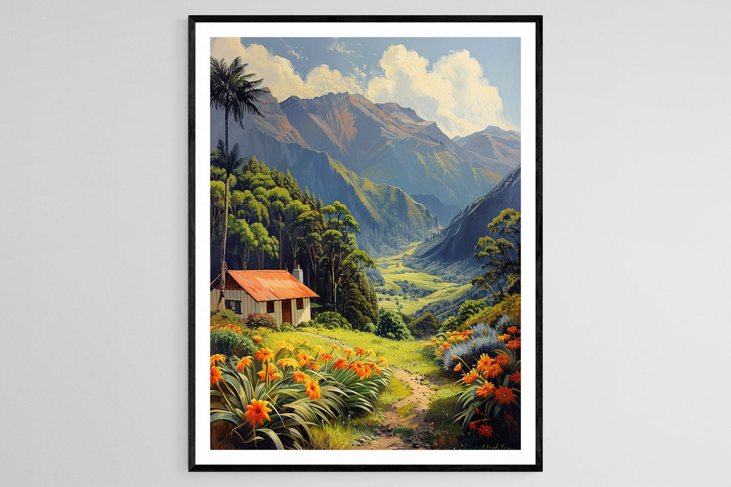 Affiche Paysage Maori Serein – Poster Beauté Traditionnelle de NZ