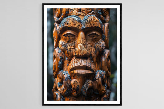 Affiche Maori – Poster Art tribal néo-zélandaise envoûtante