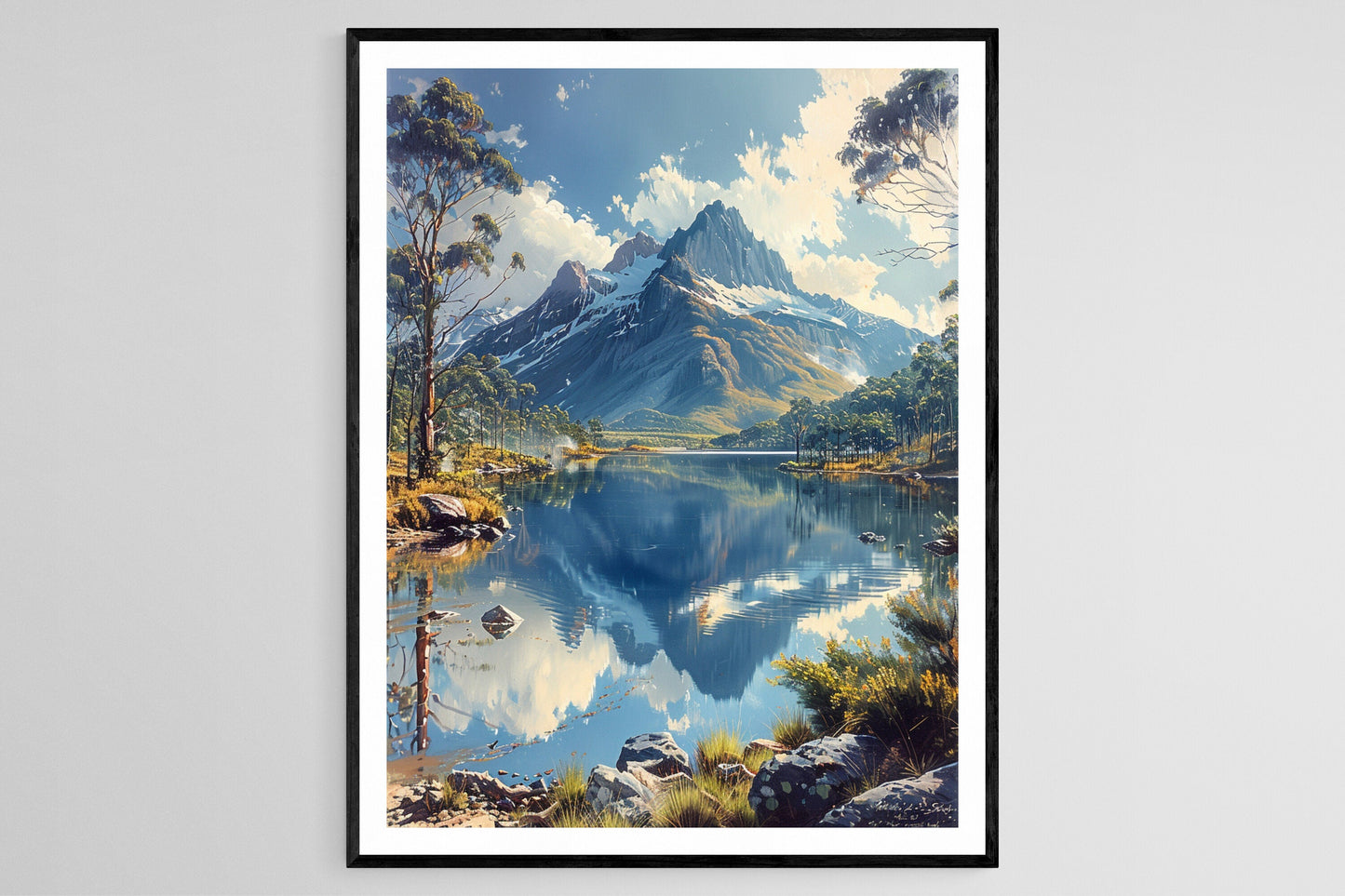 Affiche Montagne Cradle – Poster Peinture Wilderness Alpine Pristine