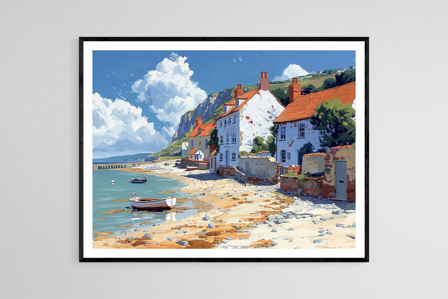 Affiche Lyme Regis – Poster Art de la célèbre crique de Dorset