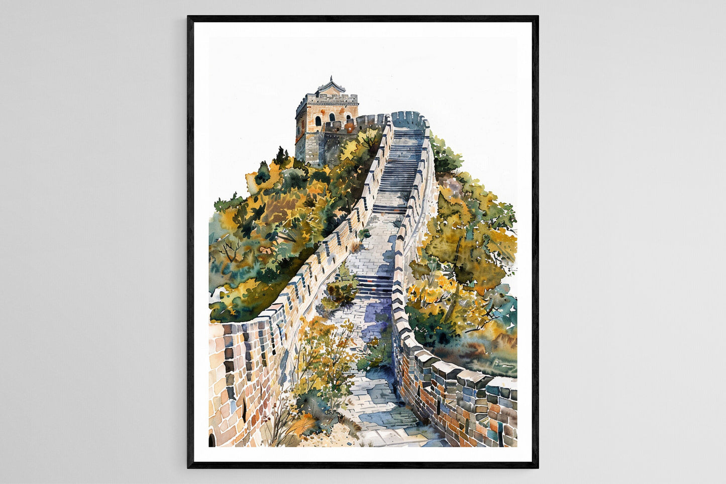 Affiche Grande Muraille de Chine – Impression artistique, déco unique pour la maison ou le bureau