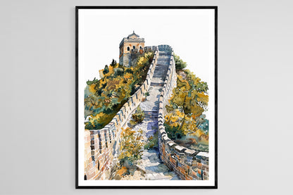 Affiche Grande Muraille de Chine – Impression artistique, déco unique pour la maison ou le bureau