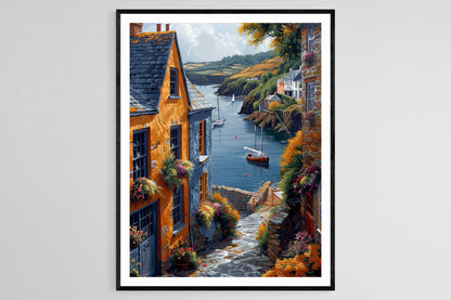 Affiche Kinsale – Peinture Vibrante d'une Ville Irlandaise Charmante