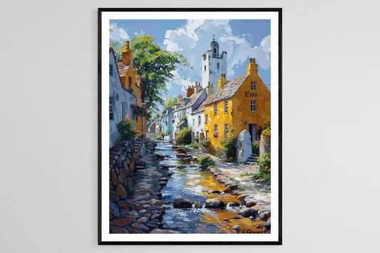 Affiche Ennis River – Poster Scène Historique de la Ville Irlandaise