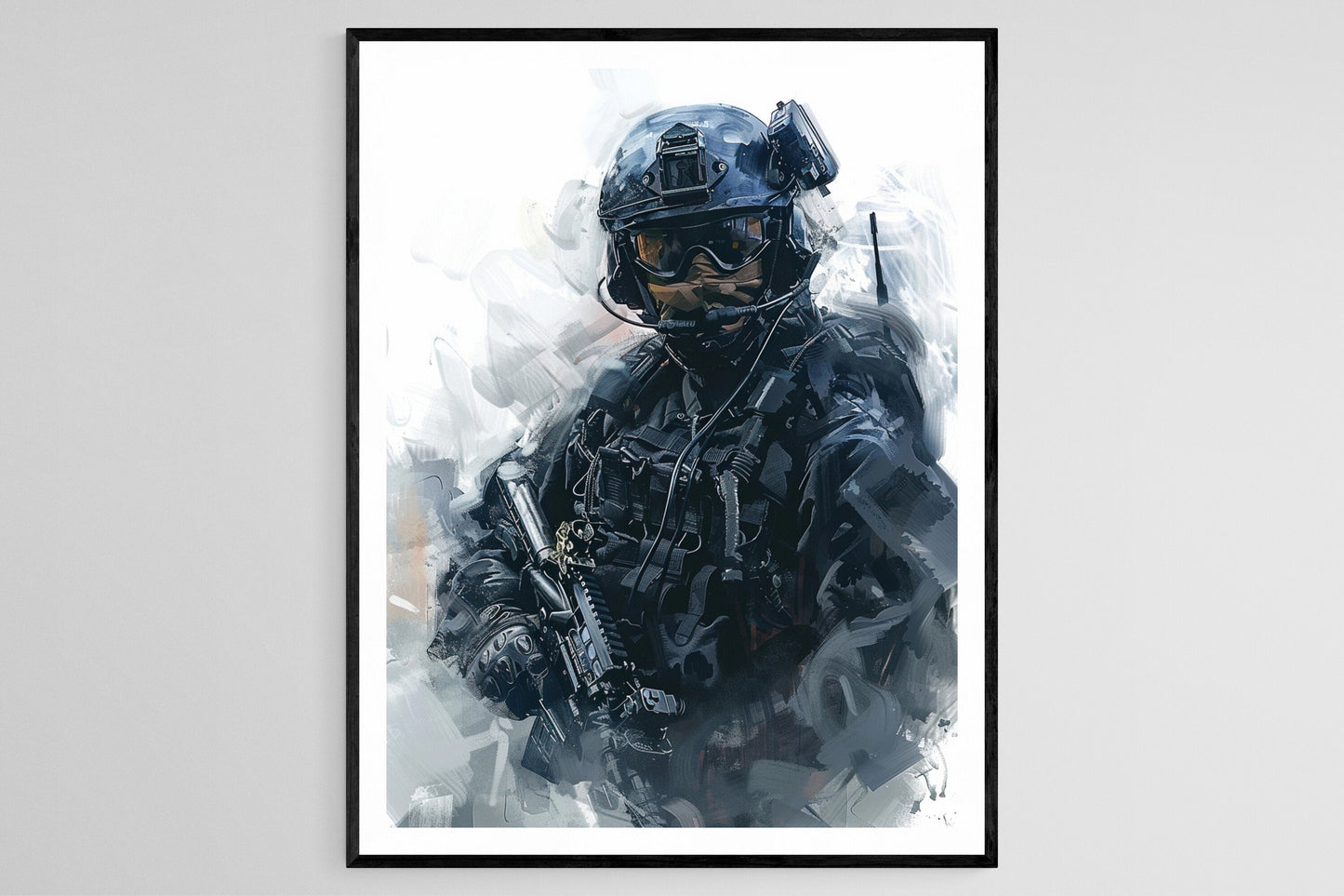 Affiche US Navy Seal – Impression d'art militaire haute résolution