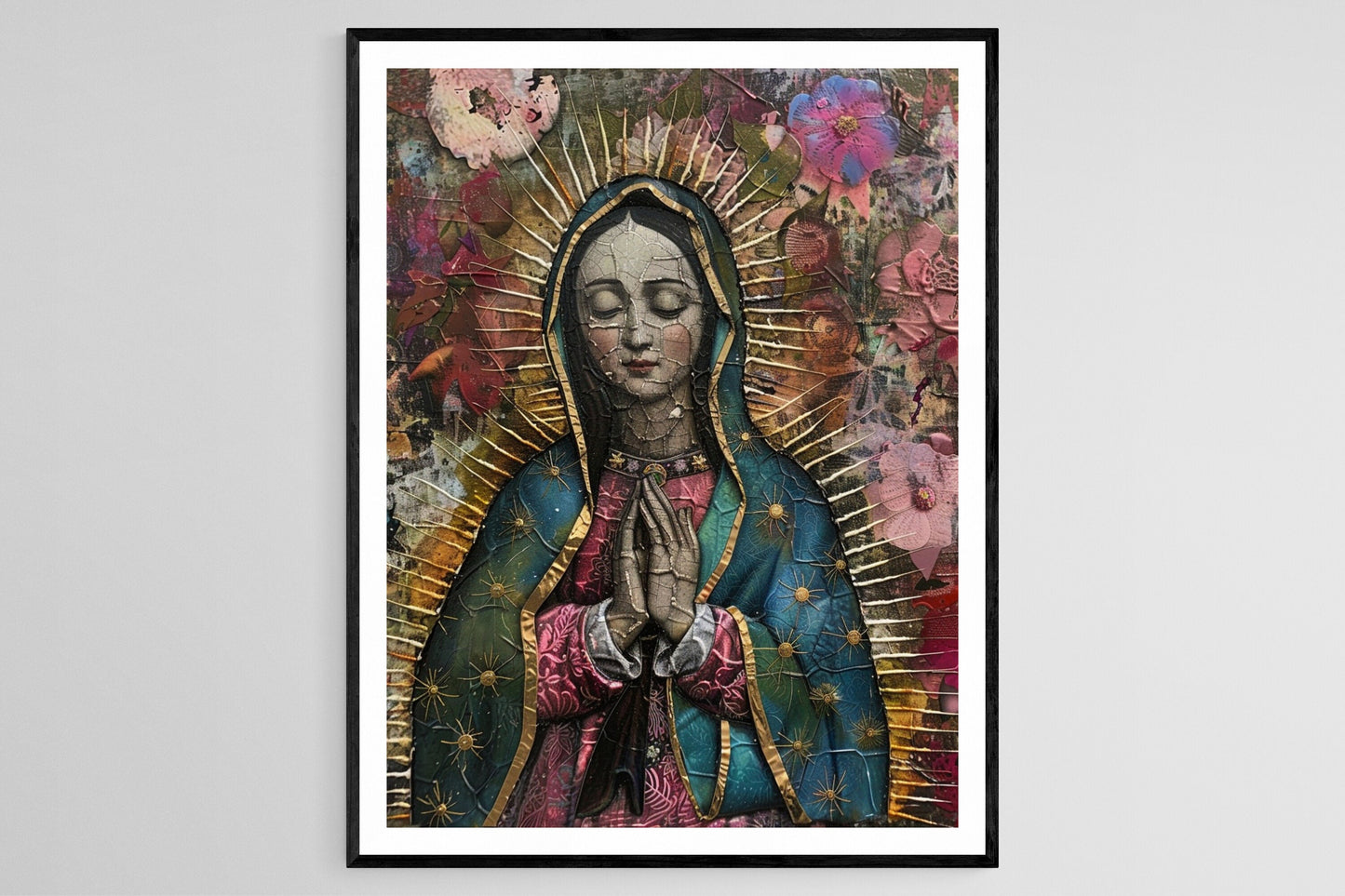 Affiche Notre-Dame de Guadalupe – Impression Art Sacré Inspirante