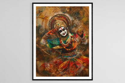 Affiche Kathakali – Poster Art Traditionnelle de la Danse Indienne