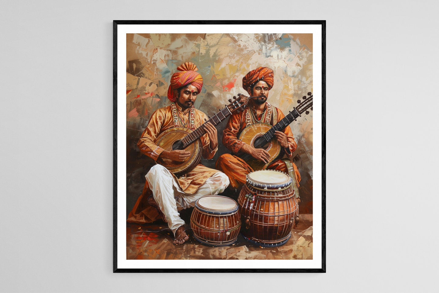 Affiche Musique Classique Indienne – Poster Art Culturel Élégant