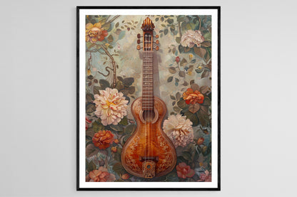 Affiche Sarangi Élégante – Poster Art de l'Instrument Musical Indien