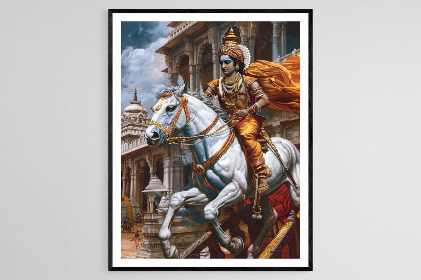 Affiche Bhagavad Gita – Impression artistique élégante pour décoration spirituelle